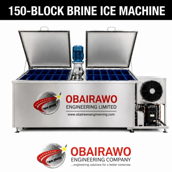 150 Block Brine IceBlock Machine without solar power accessories ( 12 hours production speed )