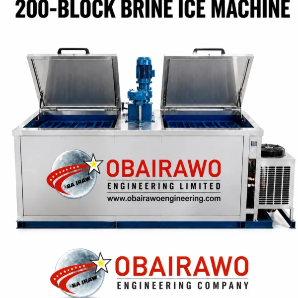 200 Block Brine IceBlock Machine without solar power accessories ( 12 hours production speed )