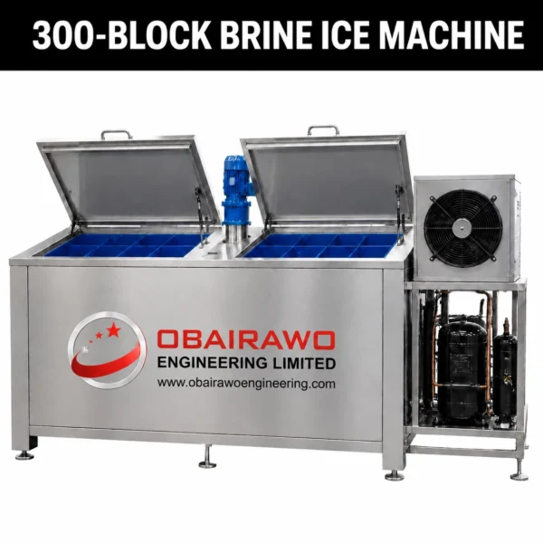 300 Block Brine IceBlock Machine without solar power accessories ( 8 hours production speed )