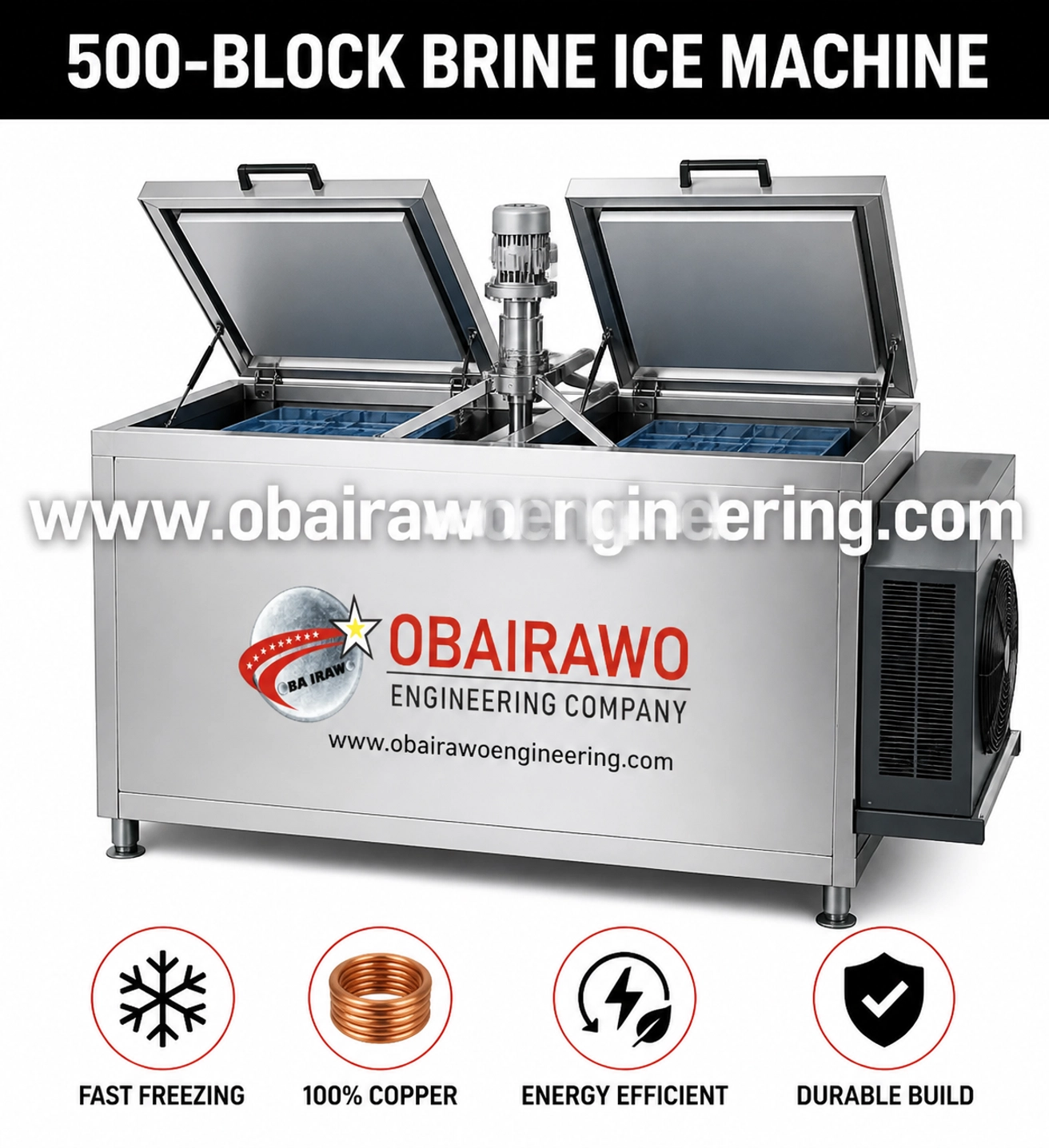 500 Block Brine Ice Machine