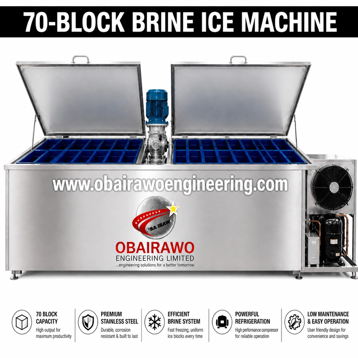 70 Block Brine Ice Machine